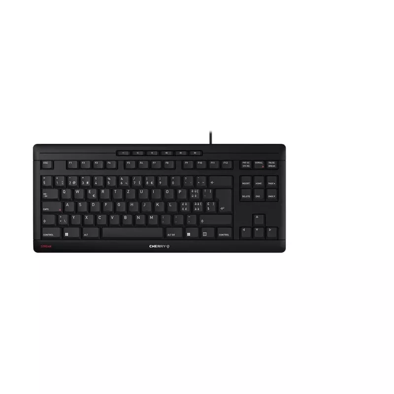 Teclado CHERRY STREAM TKL Universal USB QWERTZ suíço preto