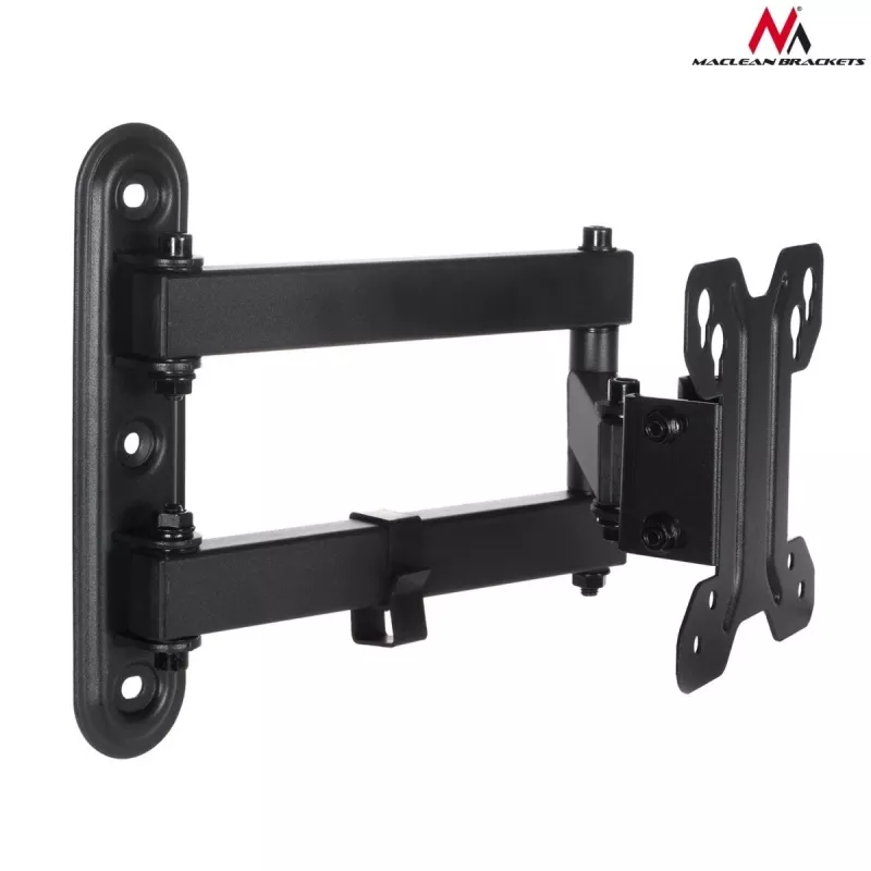 Suporte de parede para TV MACLEAN MC-740 para ecrãs de 13–23 polegadas, VESA até 100x100, capacidade de carga 30 kg