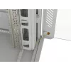 Armário rack LANBERG FF01-8047-12SL 47U 800x1000 mm cinzento com portas frontal e traseira de vidro e espaço para painel LCD