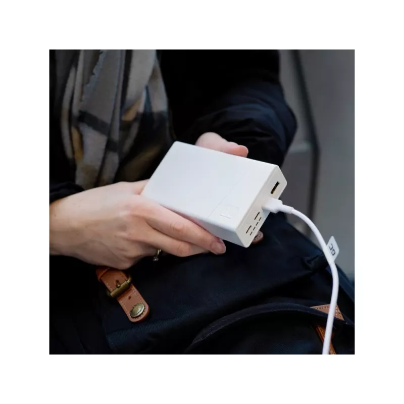 Powerbank Green Cell 20000mAh 22,5W branco PowerPlay20s 3x USB-C PD QC 3.0