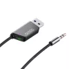Savio TR-16 transmissor adaptador AUX com função mãos-livres, Bluetooth 5.3, Google Assistant/Siri