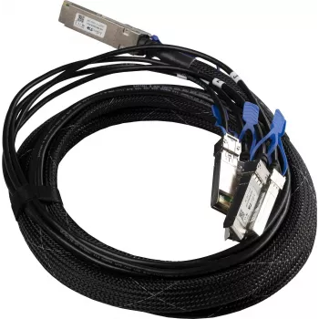 Cabo de fibra ótica/InfiniBand Mikrotik XQ+BC0003-XS+ 3 m QSFP28 4x SFP28 preto