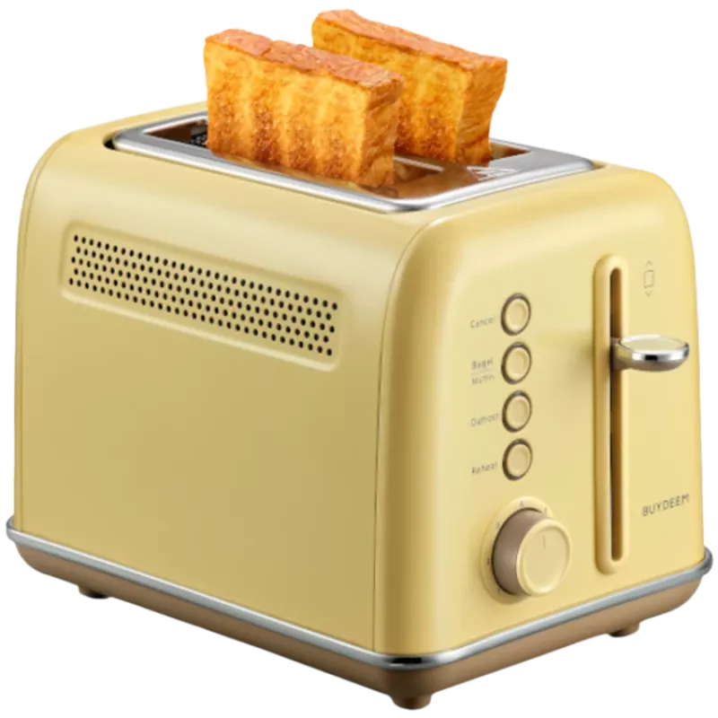 Torradeira de 2 fatias BUYDEEM, modelo DT620E, cor Mellow Yellow, UE