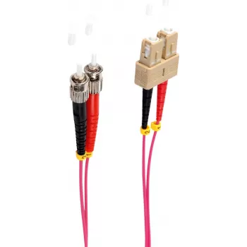 shiverpeaks BS77912/4. Comprimento do cabo: 10 m, Tipo de fibra: OM4, Ficha 1: SC, Ficha 2: ST, Diâmetro do núcleo: 50 µm, Full duplex, Cor do cabo: violeta (BS77912/4)