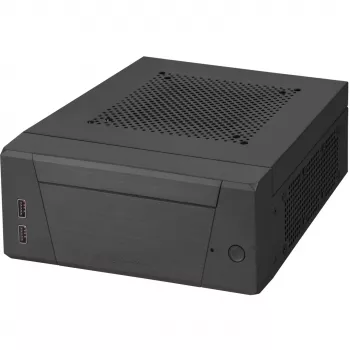 SilverStone MILO ML10 - USFF - Mini-ITX - sem fonte de alimentação - preto - USB/áudio (SST-ML10B)