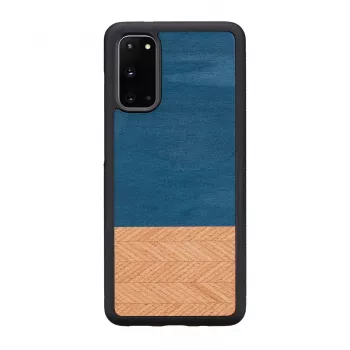 Capa para telemóvel Man and Wood Galaxy S20 denim preto