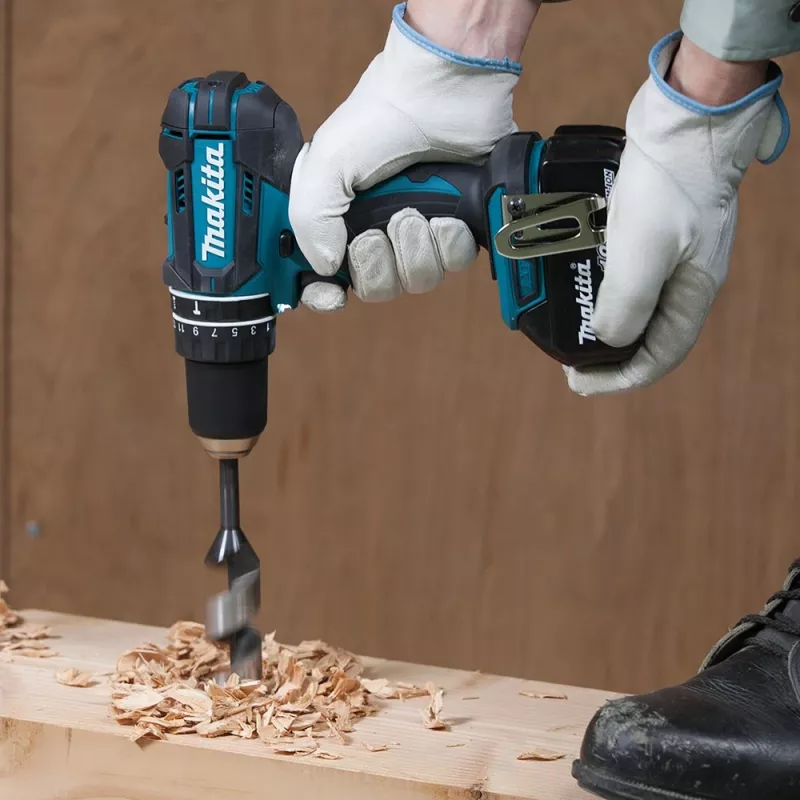 Makita DHP482RFX9 - Berbequim de impacto - bateria - bucha de aperto rápido 13 mm - 62 N·m - 2 baterias, carregador incluído - 18 V (DHP482RFX9)