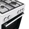 Fogão a gás independente com forno Gorenje GG5A10WFFM — placa de 4 bicos, forno de 70 l, superfície esmaltada, branco
