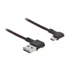 Cabo USB DeLOCK EASY-USB 2.0 Type-A para Micro-B macho 0,5 m preto