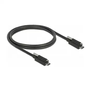 Cabo USB DeLOCK 83719 USB 3.2 Gen 2 1m USB C preto
