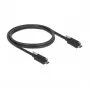 Cabo USB DeLOCK 83719 USB 3.2 Gen 2 1m USB C preto