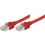 Cabo de rede Ethernet Tecline 71901R vermelho