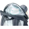 Mochila de dia compacta DEUTER Kikki — poliéster 8 L, 350×200×170 mm, 310 g, preto/branco