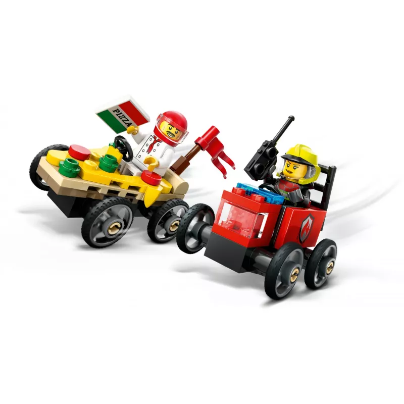 LEGO CITY 60458 Pizza vs. carro de bombeiros