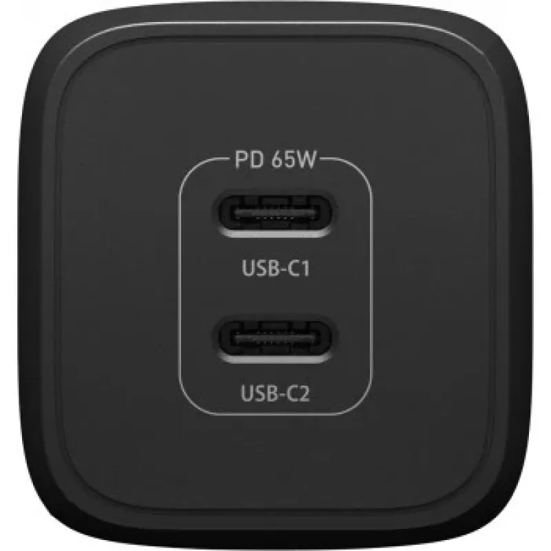 Otterbox Carregador de parede Standard EU 65W - 1X USB-C 45W + 1X USB-C 20W USB-PD