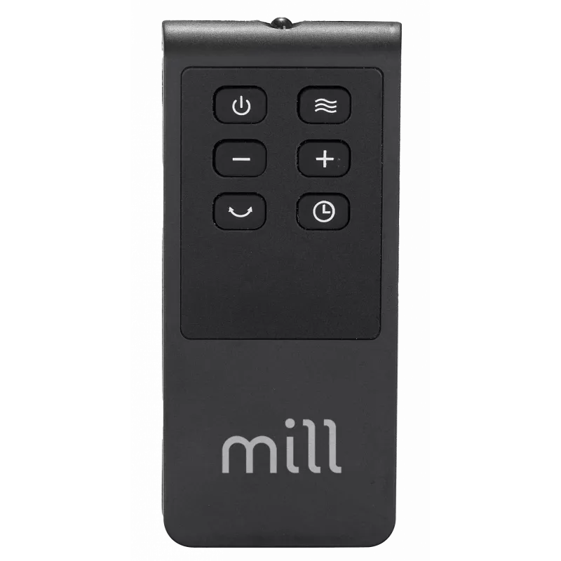 Termoventilador cerâmico Mill FH1500 preto 1500 W para espaços até 22 m², preto
