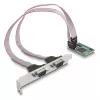 Placa DeLOCK Mini PCIe Full-Size para 2 x Série RS-232 D-Sub 9 pinos