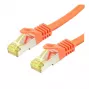 Cabo de rede LOGON TCR6ASS0025O RJ-45 Cat6a 0,25 m laranja