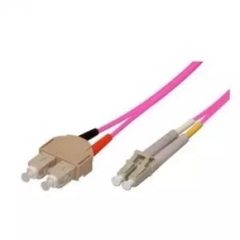 Tecline exertis Connect - cabo patch - SC multimodo (M) para LC multimodo (M) - 3 m - fibra ótica - 50/125 micrómetros - OM4 - água-marinha (39885603)