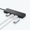 Hub USB Anker Innovations A7516016 USB 3.2 Gen 1 Type-A 5000 Mbit/s Preto