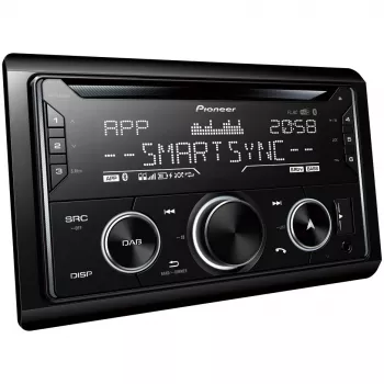 Recetor de multimédia para automóvel Pioneer FH-S820DAB preto 200 W Bluetooth