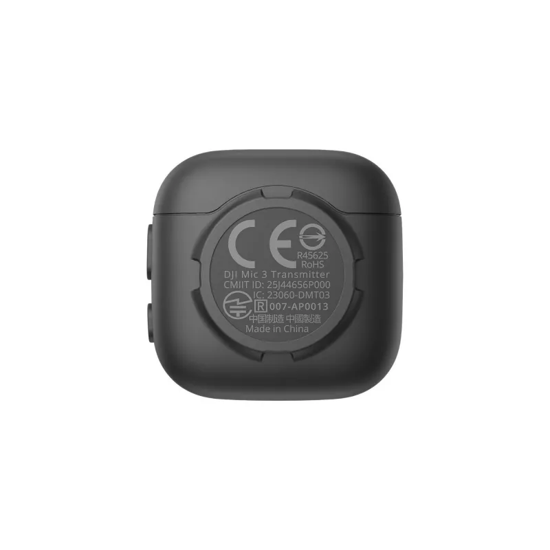 Transmissor bodypack sem fios DJI MIC 3 – transmissor de microfone portátil compacto, preto/cinzento
