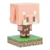 Candeeiro de mesa Paladone Icon Light PP14431MCF Piglin LED, decorativo com design gaming