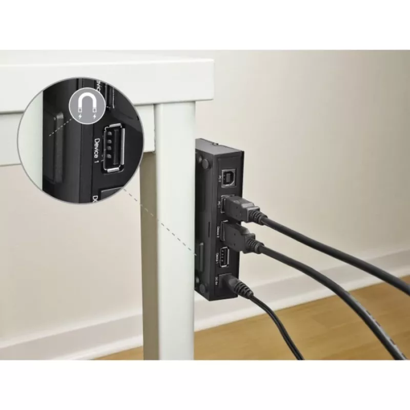 Comutador de dados para computador DeLOCK 11495 5 Gbit/s preto plástico