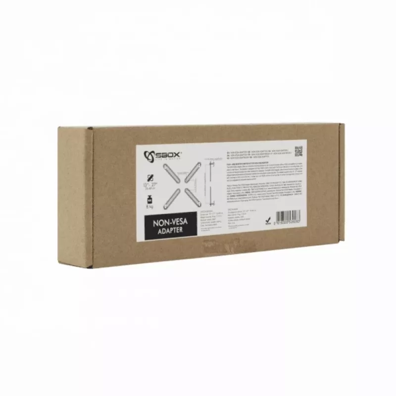 Adaptador para monitor SBOX NON-VESA — adaptador de montagem NON-VESA universal para ecrãs (modelo 0)