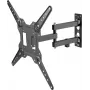 Vision VFM-WA4X4/3 - conjunto de montagem (braço de parede) - braço articulado duplo - para ecrã LCD - aço laminado a frio - preto - tamanho do ecrã: 94–152,4 cm (37–60 polegadas)