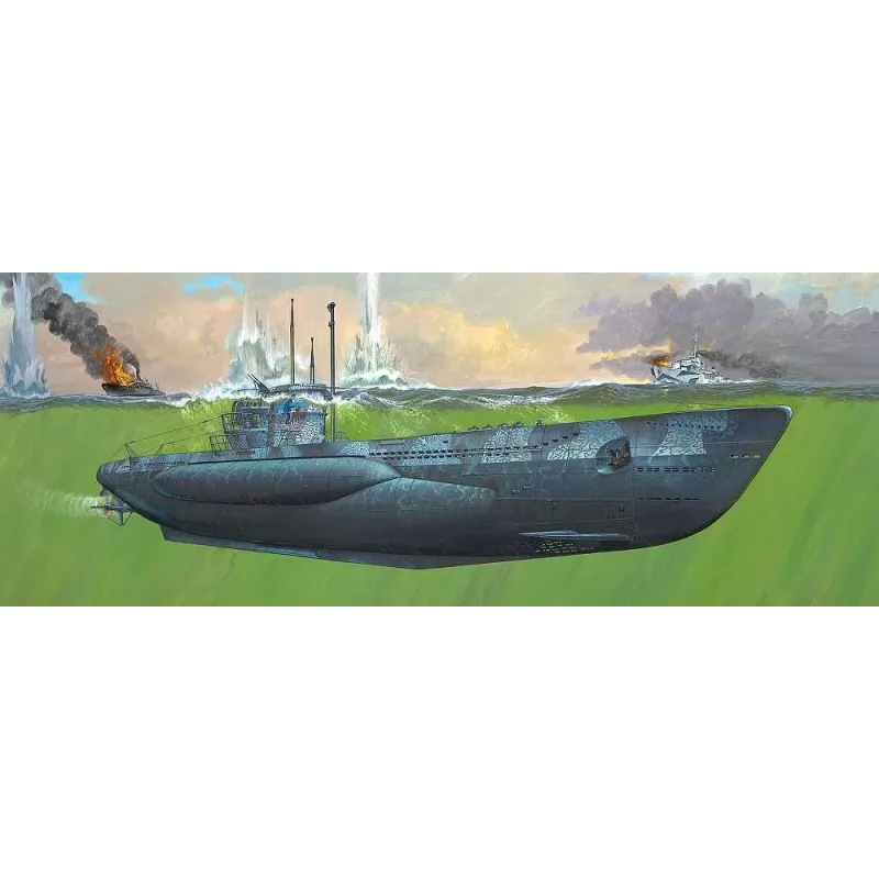 Maquete plástica REVELL Submarino alemão Tipo VII C/41 1:72