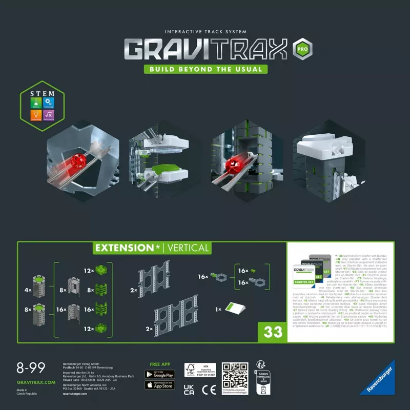 Ravensburger GraviTrax PRO Extension Vertical, pista