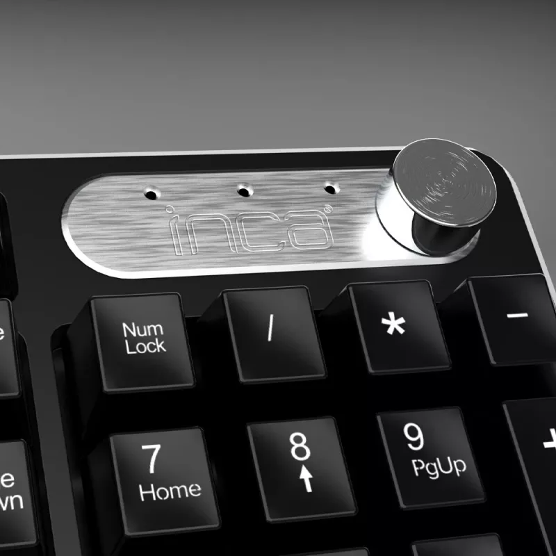 Inca IWS-549U Teclado Rato incluído Office RF sem fios USB QWERTY turco preto