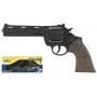 Revólver de polícia de brinquedo Pulio modelo 123/6 – metal, 12 cartuchos