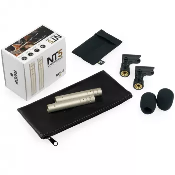 RØDE NT5-MP Microfone prateado microfone de estúdio