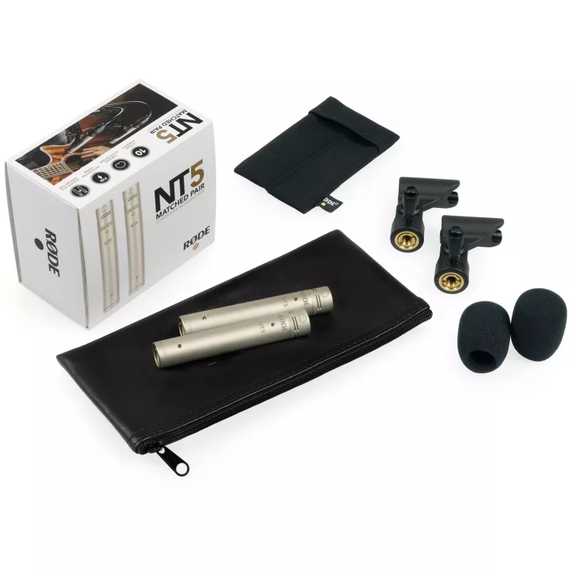 RØDE NT5-MP Microfone prateado microfone de estúdio