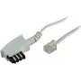 Cabo de telefone S/CONN TAE-F ficha Western 6/4 universal branco 6 m - ShiverPeaks