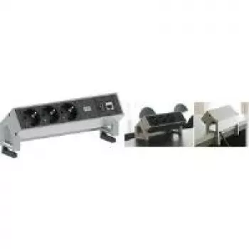 Extensão de energia Bachmann 3x Schuko 1x CAT6 1x USB3.0 1.5m