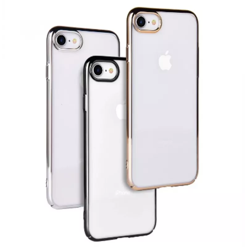 Capa protetora Devia Glimmer Série para iPhone SE2, dourado, parte traseira rígida em PC