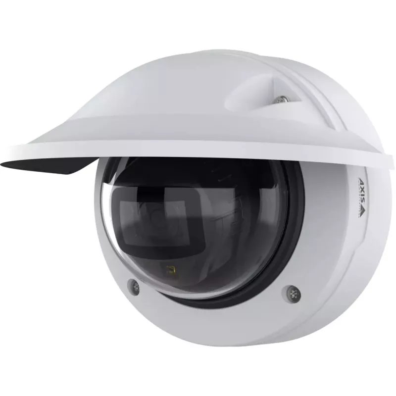 Câmara de vigilância IP Axis P3278-LVE — dome, 3840×2160, interior e exterior, montagem em teto/parede, CMOS 1/1,8 polegadas, 0,03 lx, 103° H