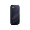 WD My Passport SSD WDBAGF0010BBL - SSD - encriptado - 1 TB - externo (portátil) - USB 3.2 Gen 2 (conector USB-C) - AES de 256 bits - azul meia-noite