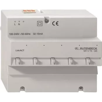 Rutenbeck SR 5TX GB - switch - 5 x 10/100/1000 - montagem em calha DIN (23510503)