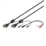 Wentronic Cabo de áudio SVGA - 3m - VGA (D-Sub) - VGA (D-Sub) - Preto - Áudio 3,5 mm (93969)