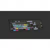 Logickeyboard ASTRA 2 teclado DaVinci Resolve para Mac, tamanho completo, USB com fio, mecanismo de tesoura, QWERTZ alemão, preto
