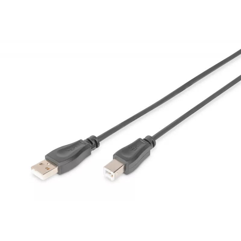 Digitus ASSMANN - Cabo USB - USB Type-A, 4 pinos (M) - USB Type-B, 4 pinos (M) - 1 m (USB / Hi-Speed USB) - Preto (AK-300105-010-S)