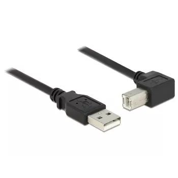 Cabo USB DeLOCK 0,5m USB 2.0-A USB 2.0-B preto