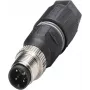 Conector de cabo M12 Phoenix Contact 1641785 preto - aço inoxidável (1641785)