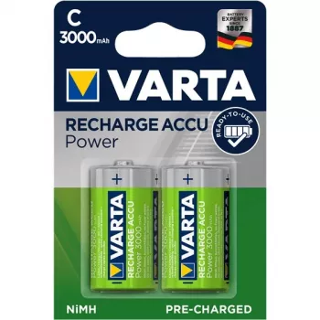 Bateria Varta Power Accu, 2 x C, NiMH (recarregável)
