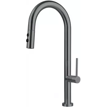 Torneira de cozinha deante BQO_D72M com bica extensível e dois tipos de jato