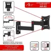 Suporte para TV LCD/LED 10-27 15KG AR-82 ajuste vertical/horizontal 28cm